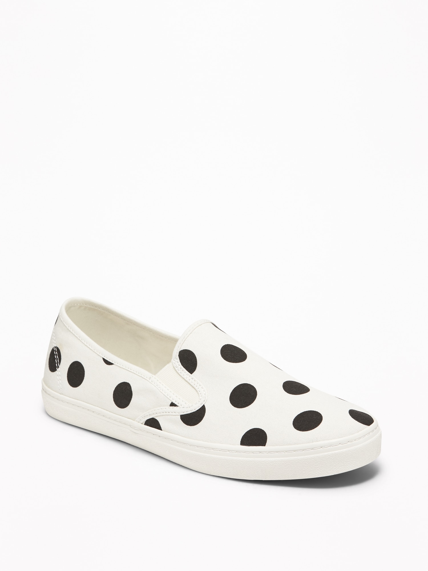 Polka dot slip hot sale on sneakers