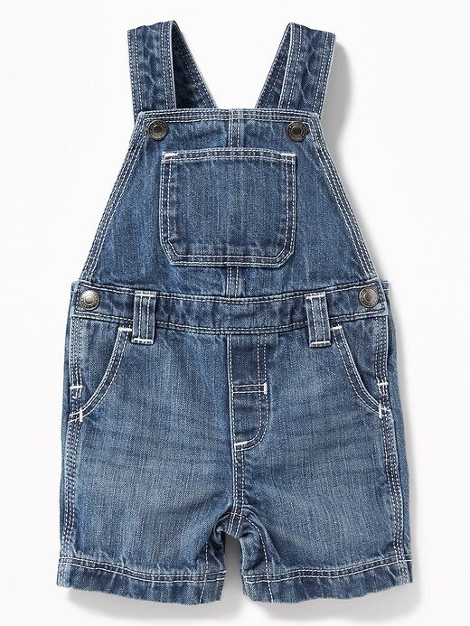 View large product image 1 of 2. Jean Shortalls For Baby