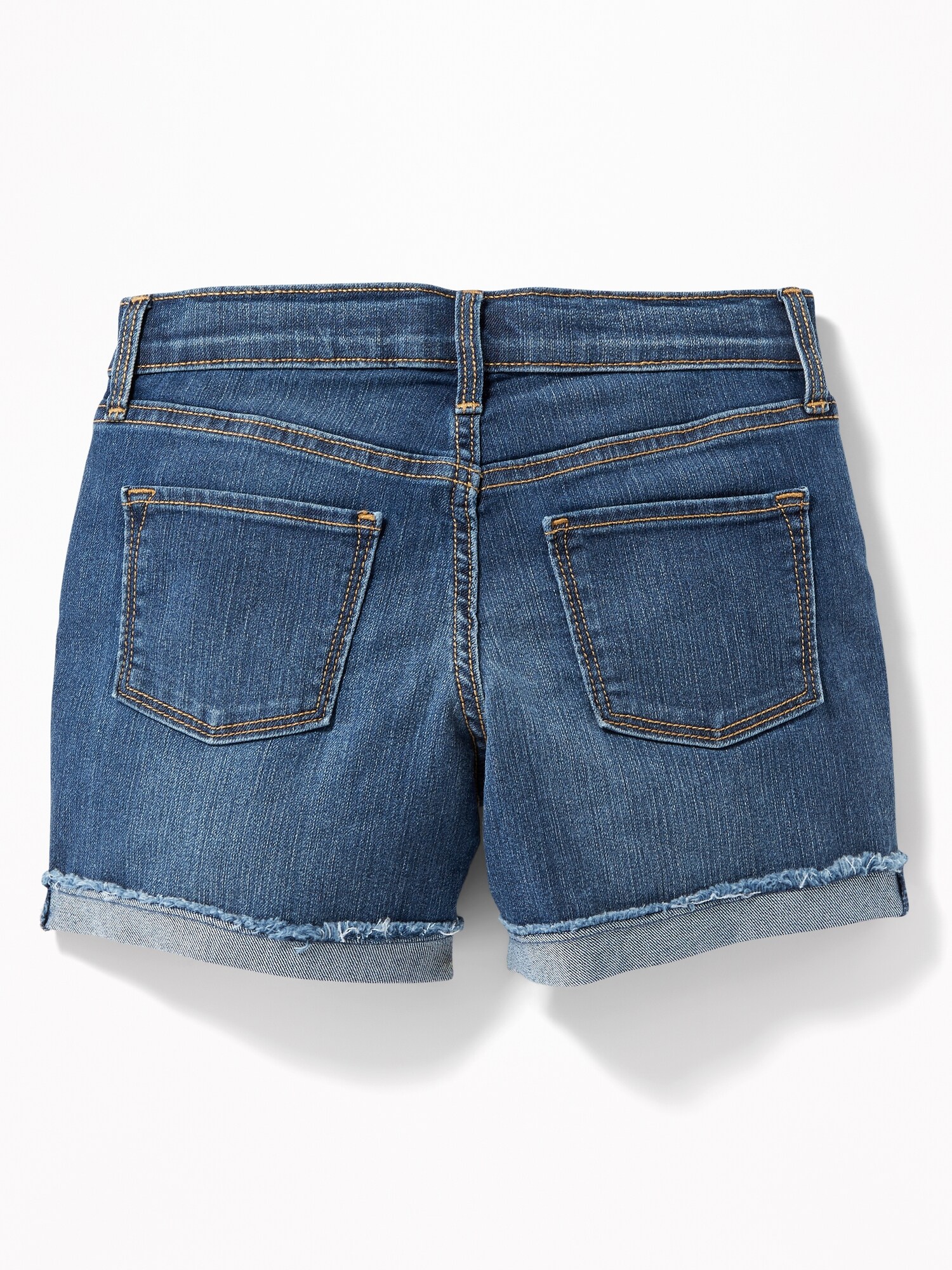 Rolled Fray-Hem Jean Shorts For Girls | Old Navy