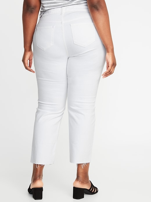 Image number 2 showing, High-Waisted Secret-Slim Pockets + Waistband Power Slim Straight Plus-Size Jeans