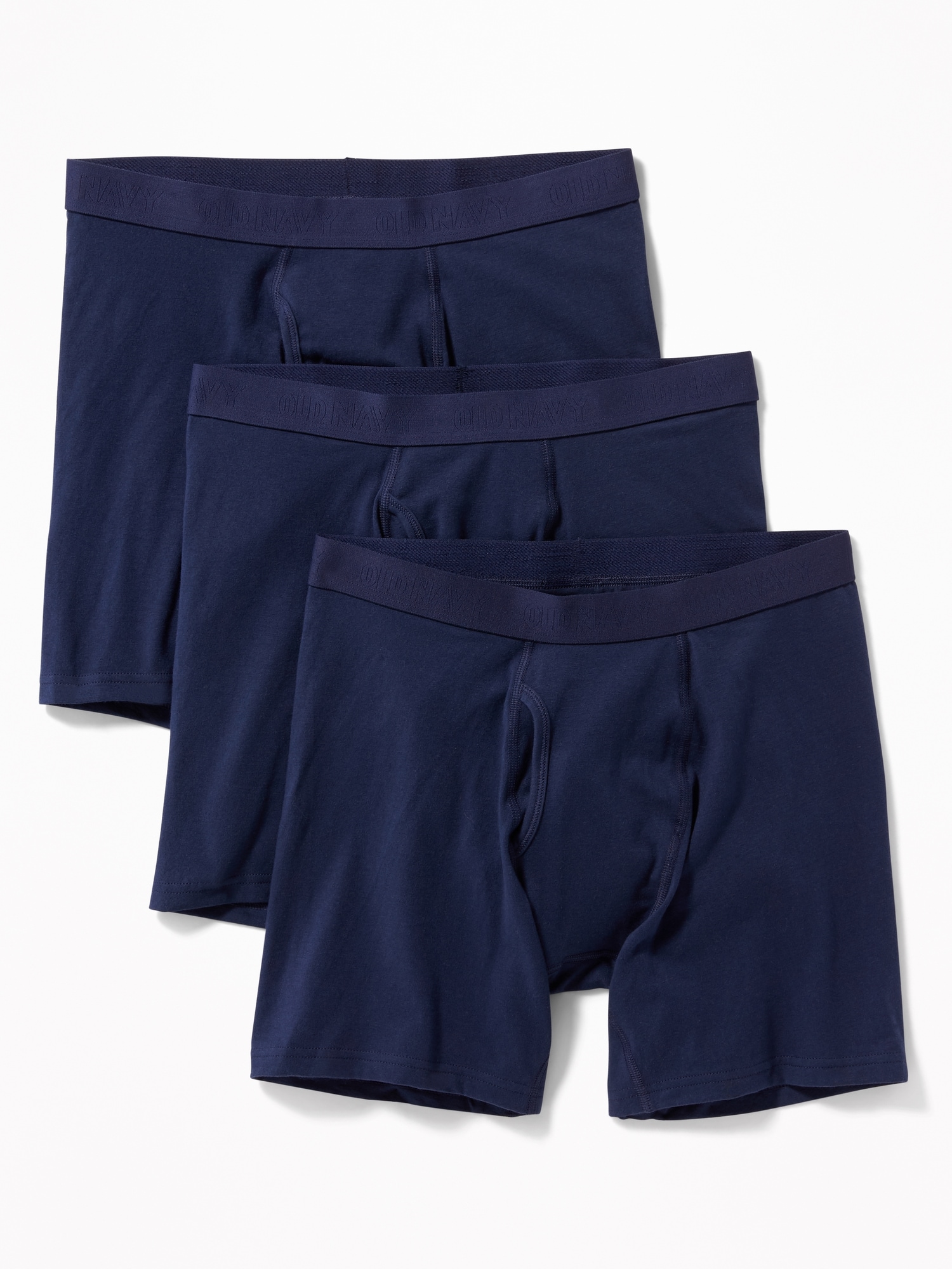 Old Navy 3-Pack Soft-Washed Boxer Briefs -- 6.25-inch inseam blue. 1