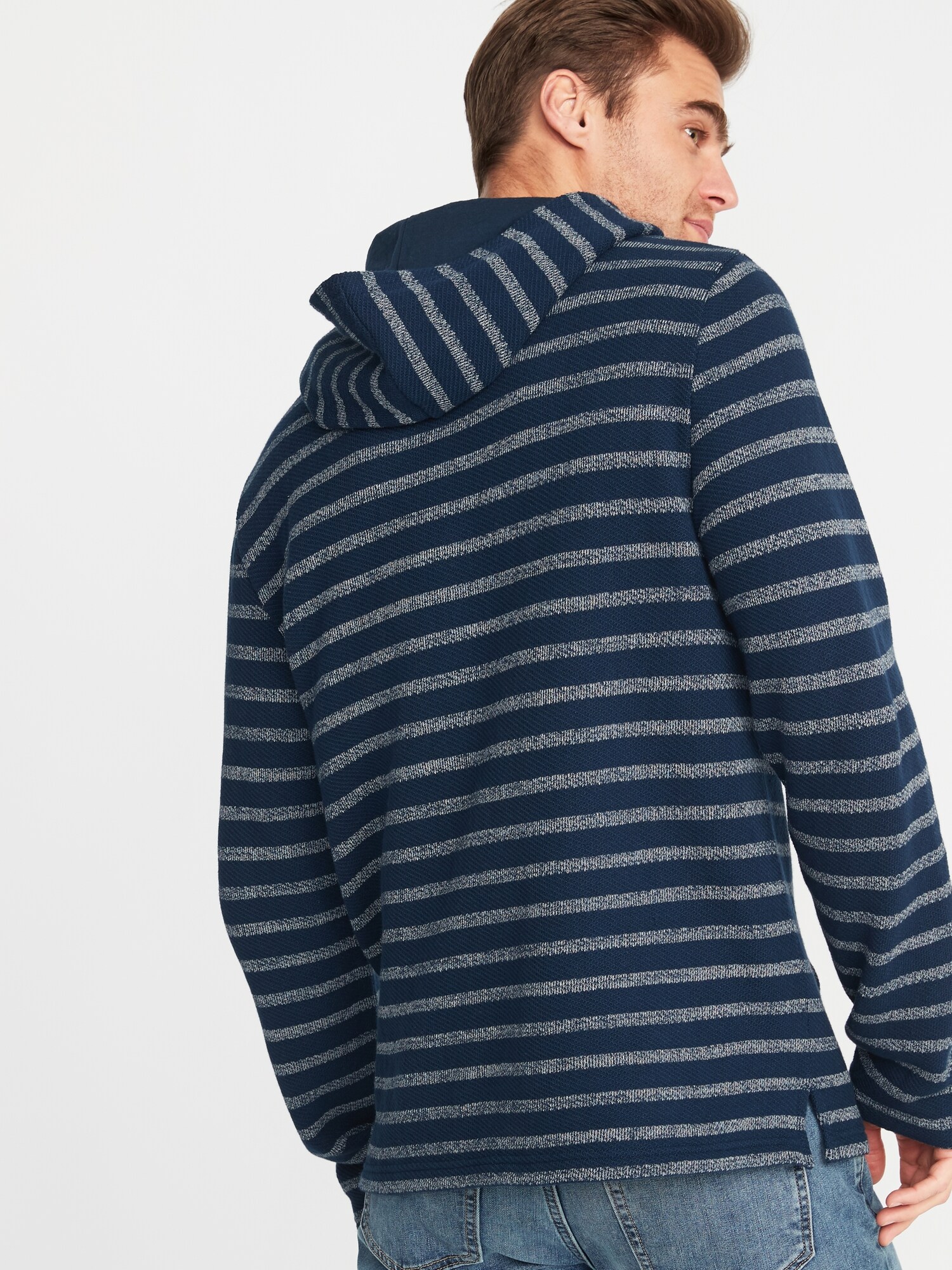 Striped Cali Fleece Pullover Hoodie Old Navy