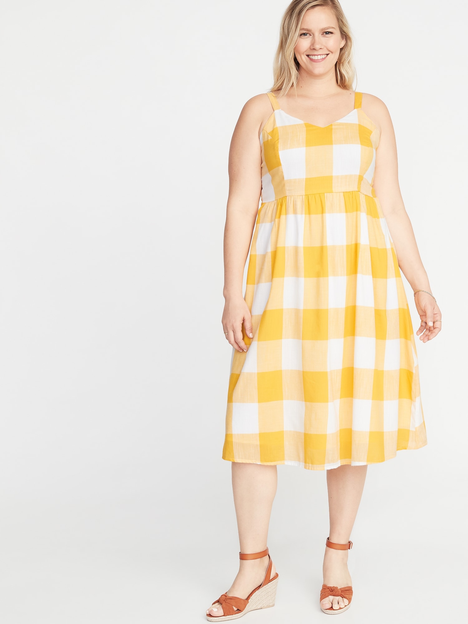 plus size midi cami dress