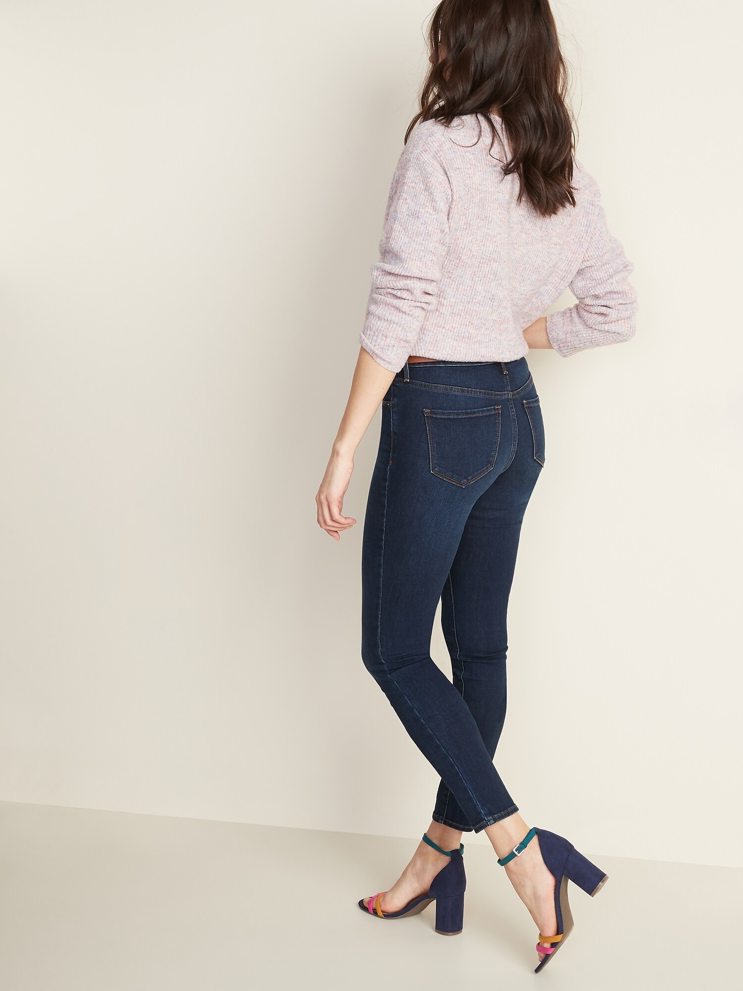 old navy dark wash jeans