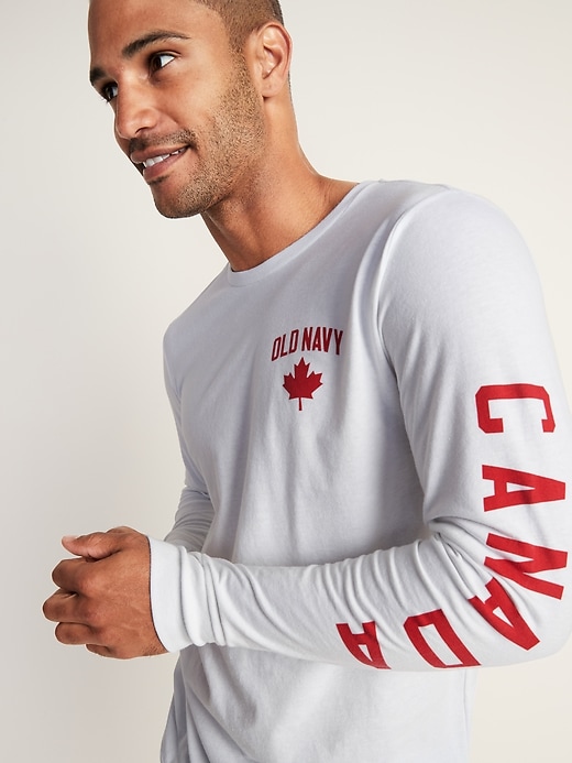 L'image numéro 4 présente T-shirt à imprimé « Canada » au fini soyeux pour homme