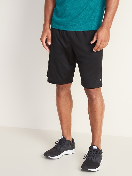 Image number 1 showing, Go-Dry Side-Panel Performance Shorts - 9-inch inseam