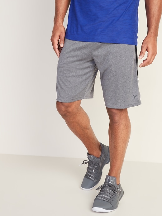 Go-Dry Side-Stripe Shorts for Men - 9-inch inseam