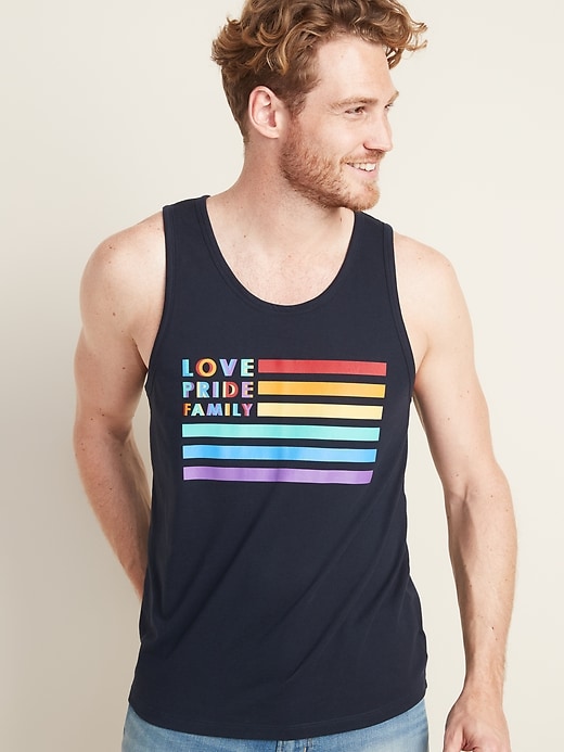 Voir une image plus grande du produit 1 de 1. Débardeur « Love Pride Family » de la Fierté 2019 pour homme