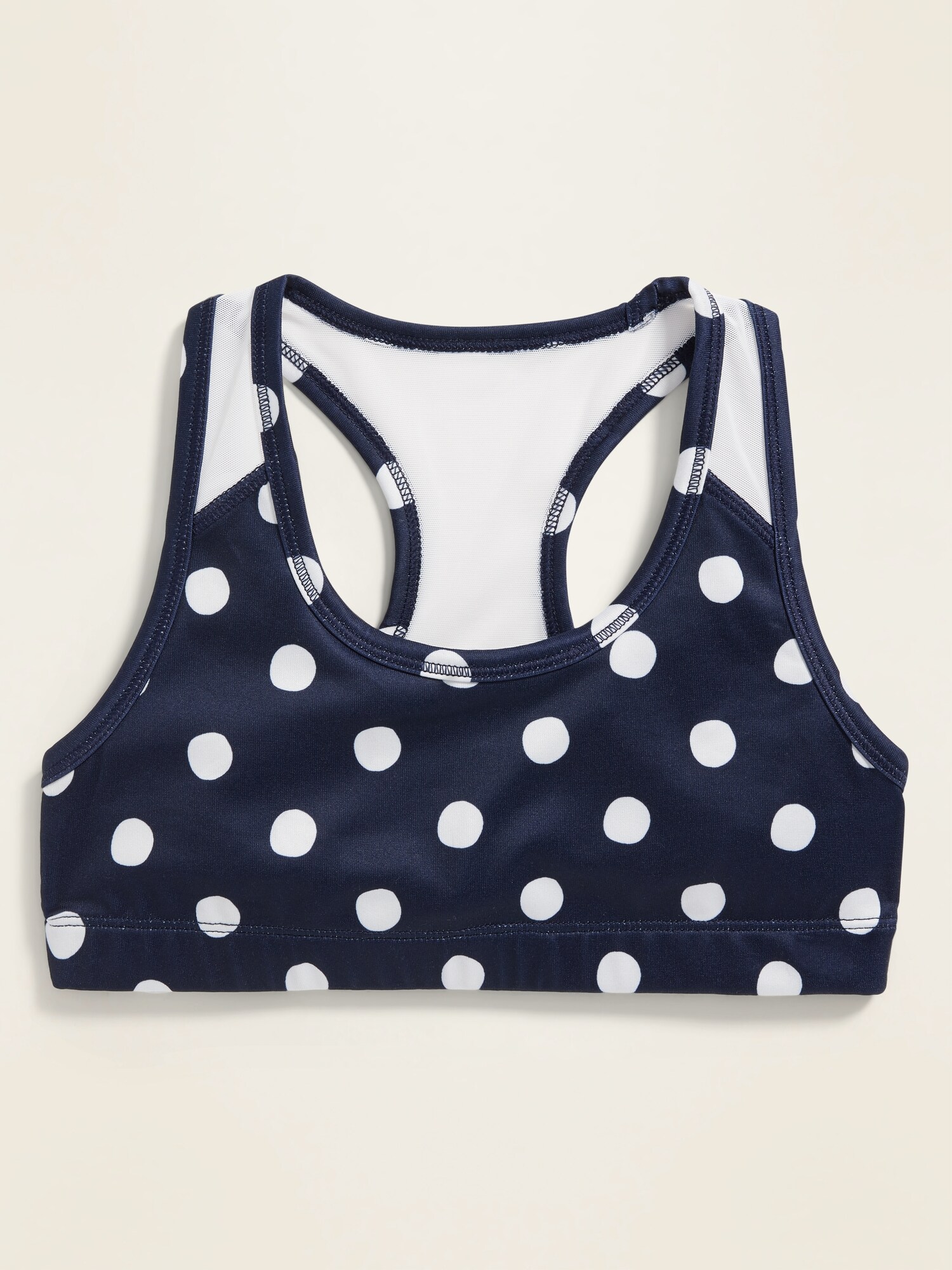 polka dot sports bra