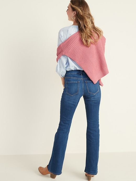 Image number 2 showing, Mid-Rise Micro-Flare Jeans for Women