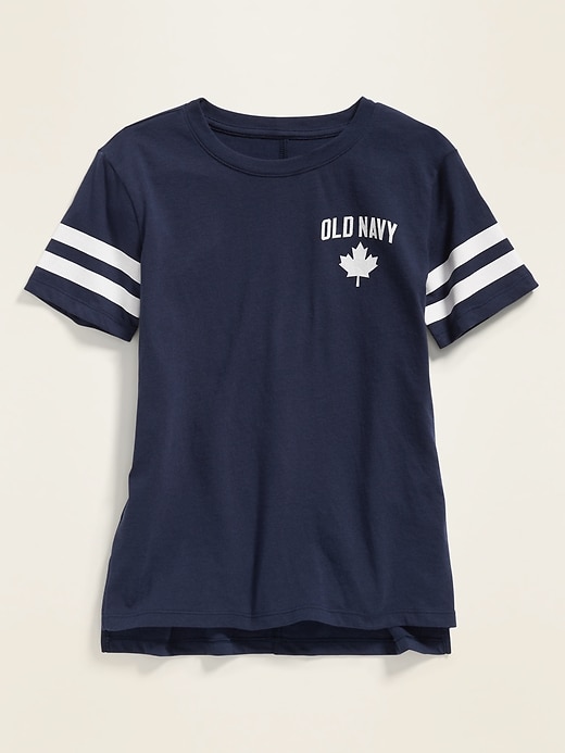 View large product image 1 of 1. Logo Maple-Leaf Tunic Tee for Girls