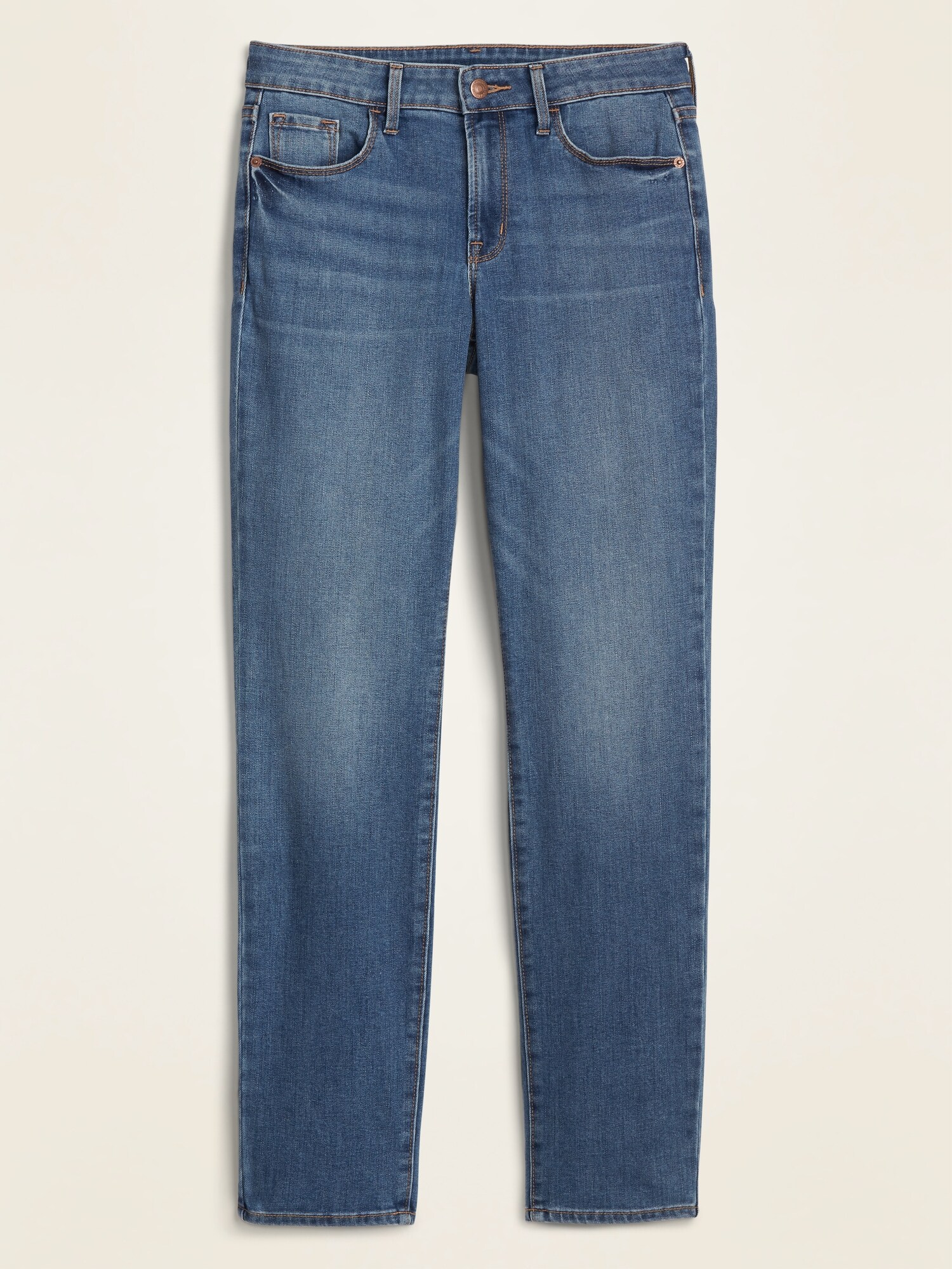 Mid Rise Power Slim Straight Jeans For Women Old Navy