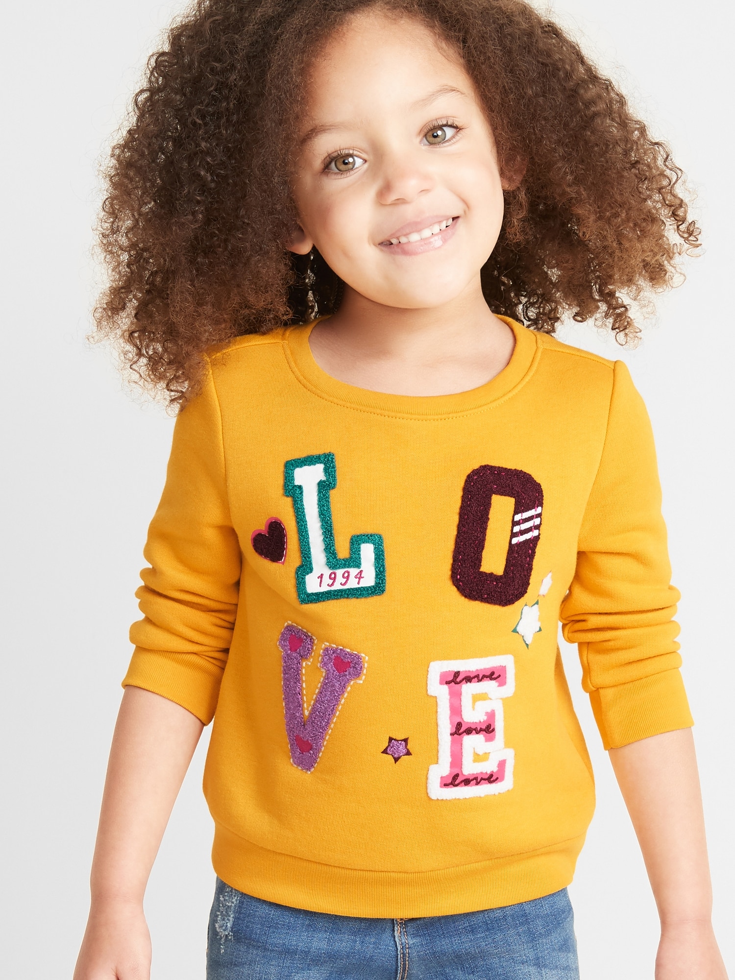 toddler crew neck sweatshirt