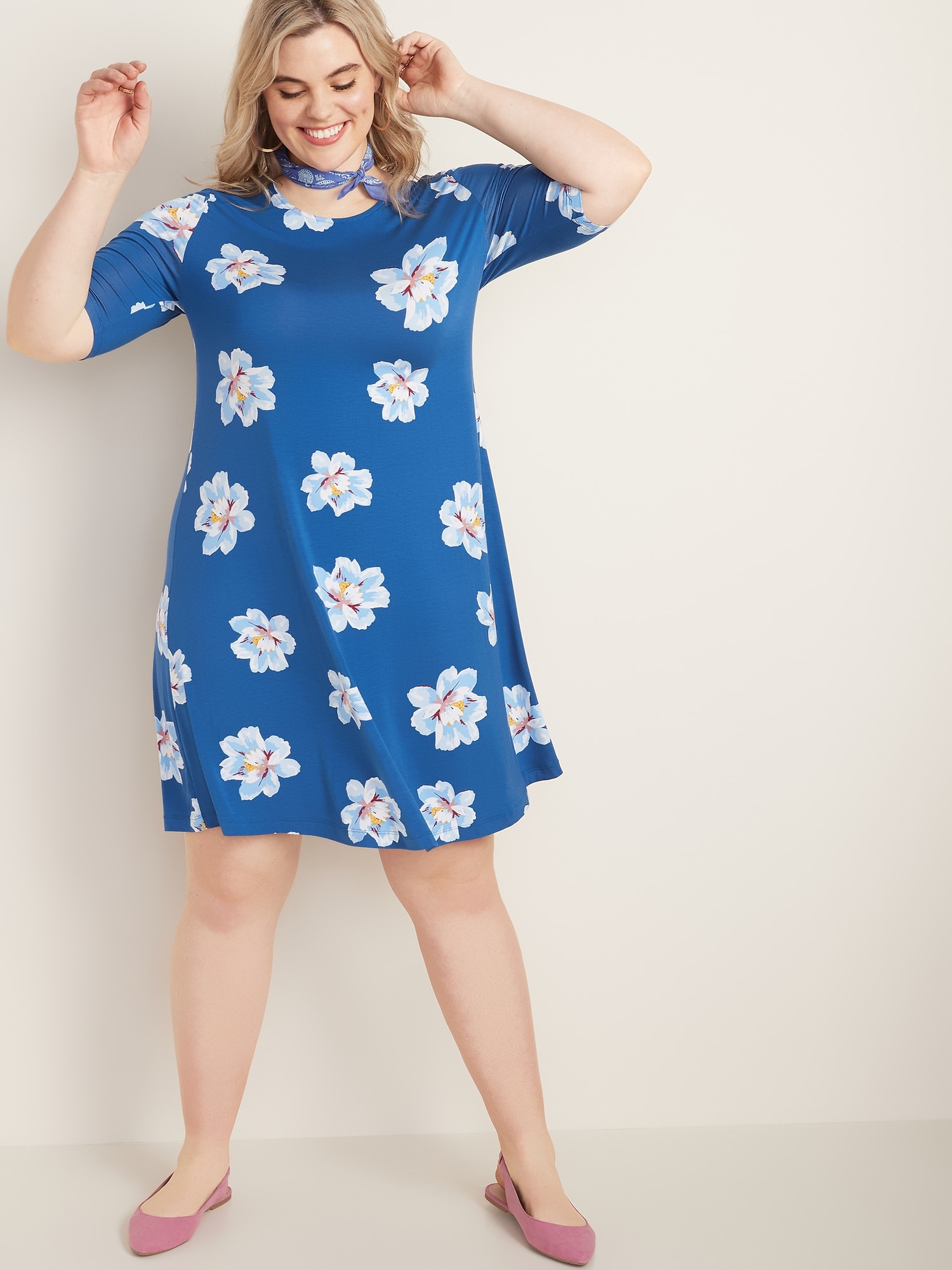 old navy plus size swing dress