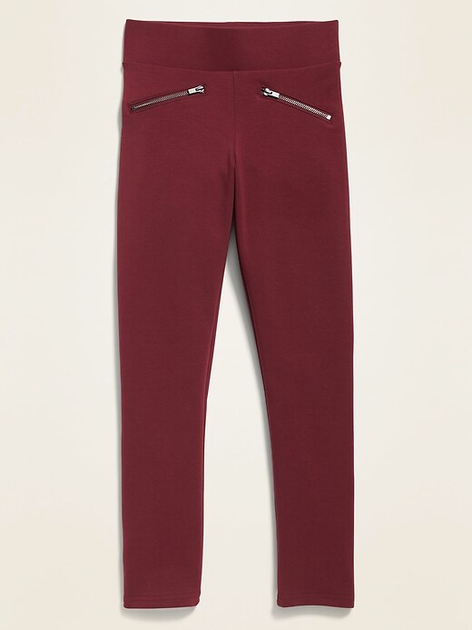 View large product image 1 of 3. High-Waisted Zip Faux-Pocket Stevie Pants For Girls