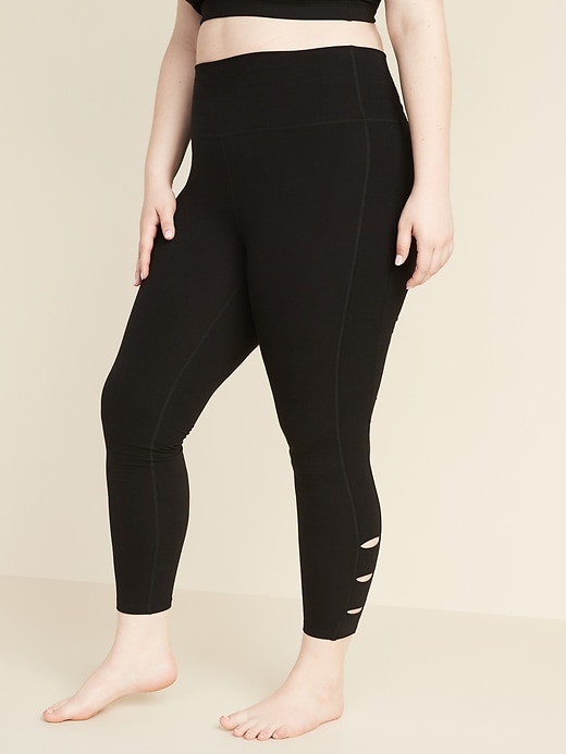 Active by Old Navy Solid Black Leggings Size L - 36% off
