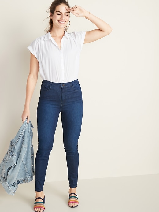 Image number 8 showing, High-Waisted Rockstar Built-In Sculpt Jeans For Women