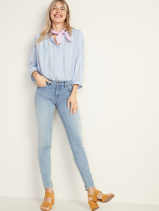 Image number 3 showing, Mid-Rise Pop Icon Skinny Jeans for Women
