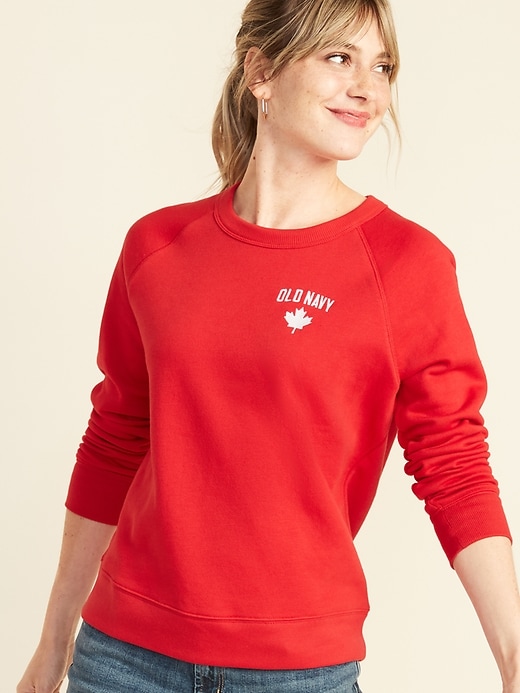 Image number 1 showing, Logo-Graphic Sweatshirt for Women