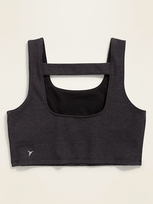 Old Navy girls active Go dry gray and black sports bra