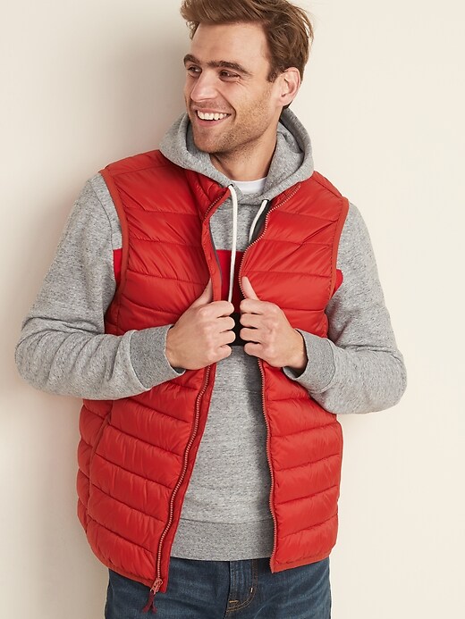 View large product image 1 of 1. Water-Resistant Packable Puffer Vest