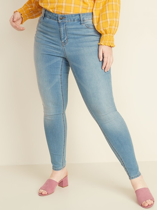 Plus-Size Super Skinny Ankle Jeans 