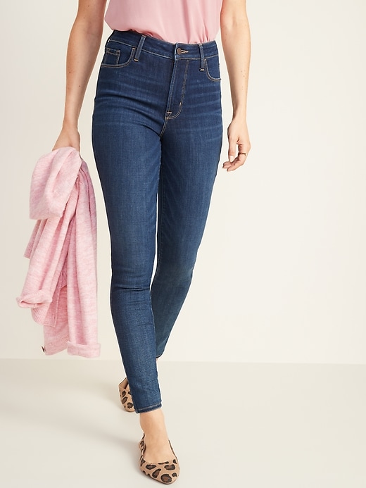 Image number 1 showing, High-Waisted Rockstar Super Skinny Jeans For Women