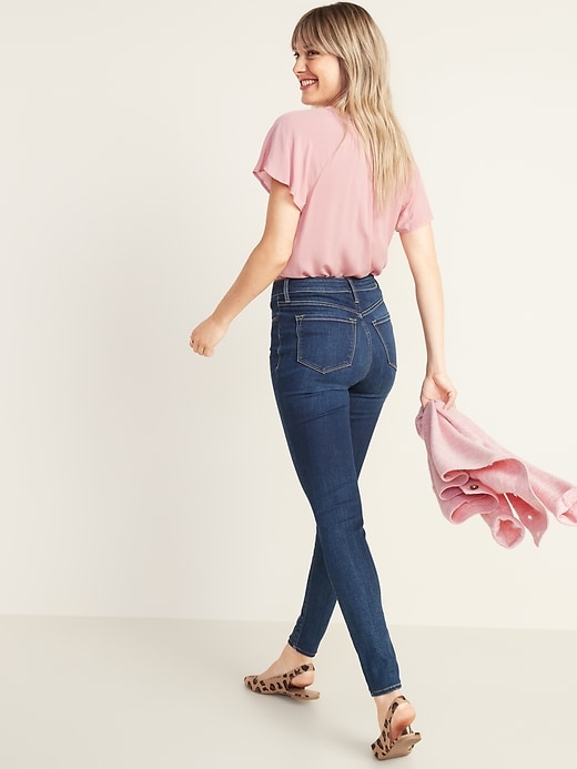 Image number 2 showing, High-Waisted Rockstar Super Skinny Jeans For Women