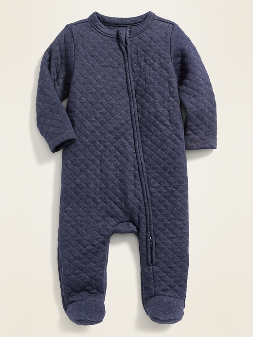 View large product image 1 of 1. Unisex Quilted Sleep & Play One-Piece for Baby