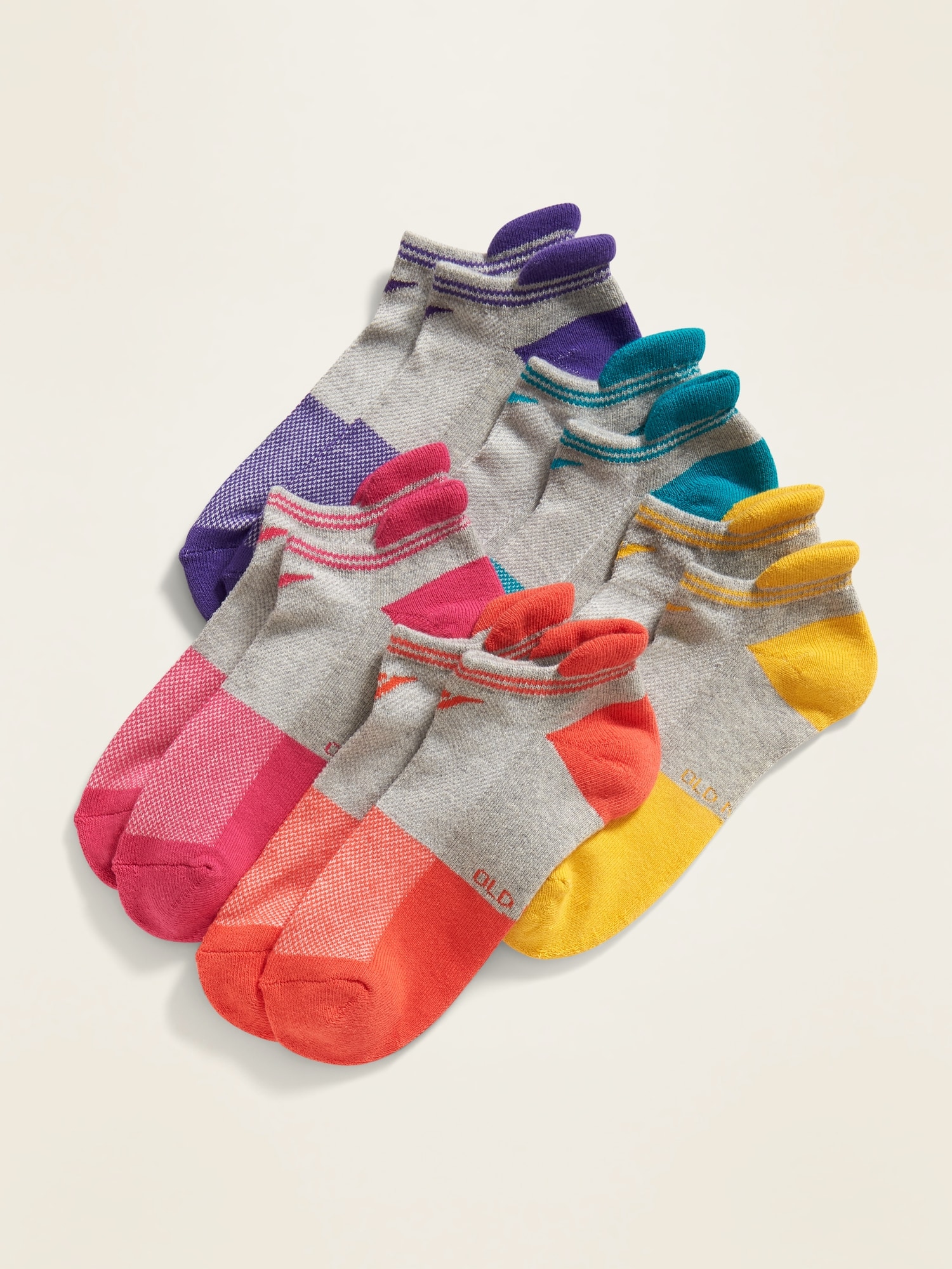 Go-Dry Cool Active Ankle Socks 5-Pack For Women | Old Navy