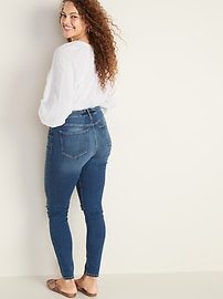 High-Waisted Rockstar Distressed Super Skinny Jeans For Women