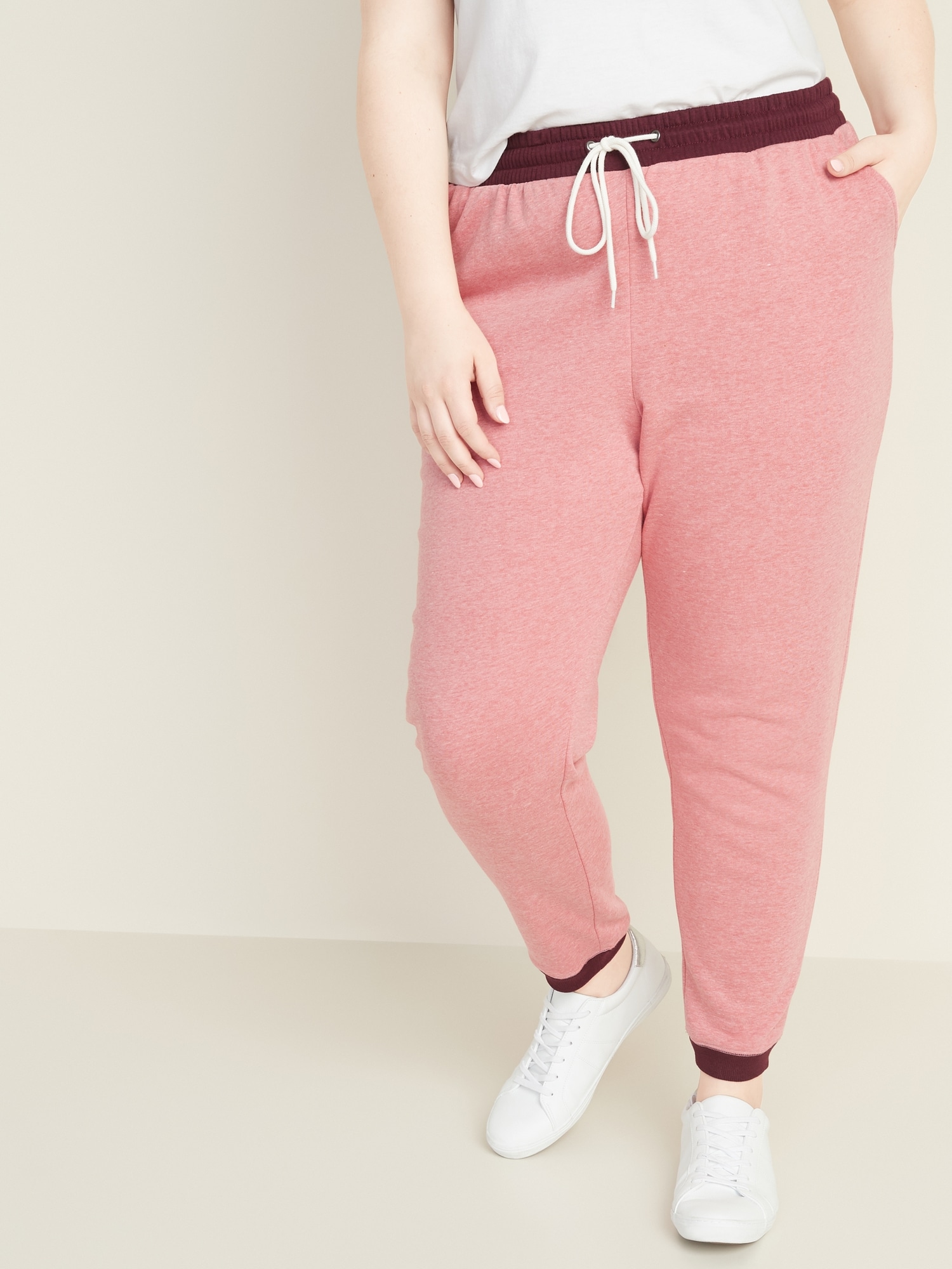 plus size french terry joggers