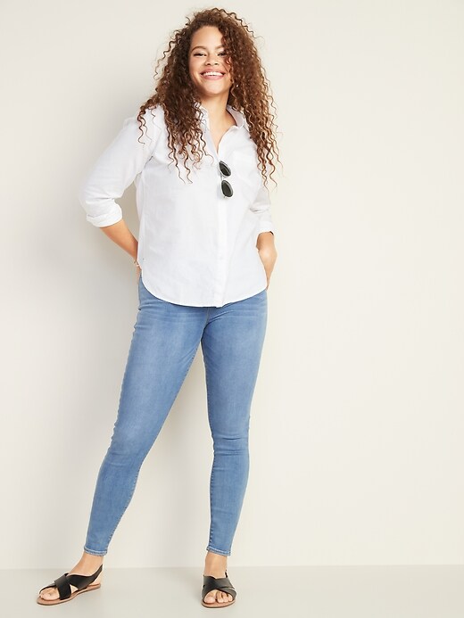 Image number 8 showing, Mid-Rise Built-In Sculpt Rockstar Jeggings for Women