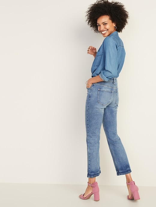 Image number 2 showing, High-Waisted Flare Ankle Jeans For Women