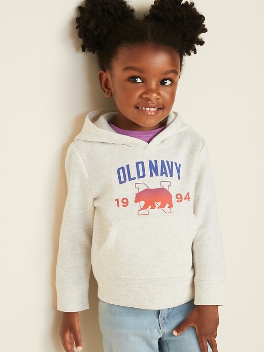 View large product image 1 of 1. Logo-Graphic Pullover Hoodie for Toddler Girls