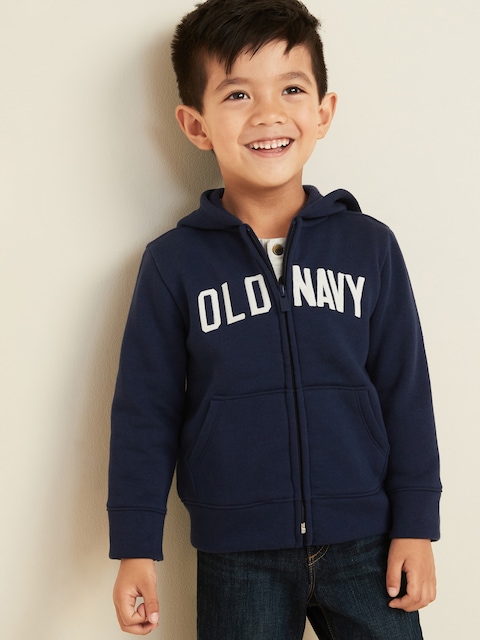 Unisex Logo-Graphic Zip Hoodie for Toddler