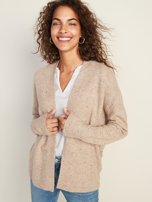 Short Open Front Cocoon Sweater for Women Old Navy