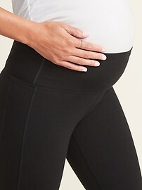 View large product image 3 of 3. Maternity High-Waisted 7/8-Length Balance Yoga Leggings