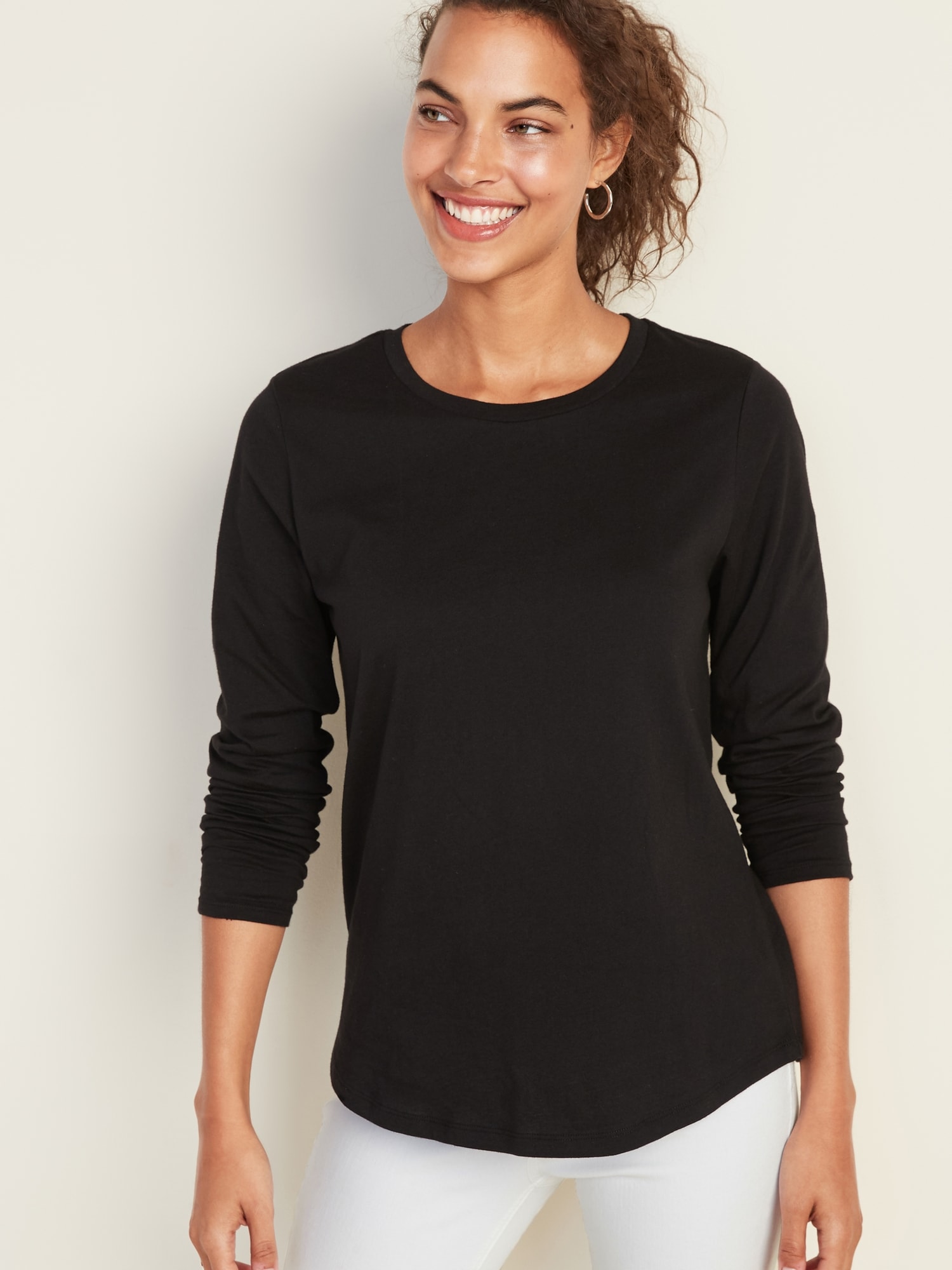 EveryWear Crew-Neck Long-Sleeve Tee for Women | Old Navy