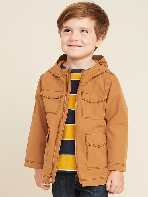View large product image 1 of 4. Hooded Utility Jacket for Toddler Boys