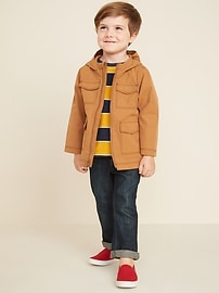 View large product image 3 of 4. Hooded Utility Jacket for Toddler Boys