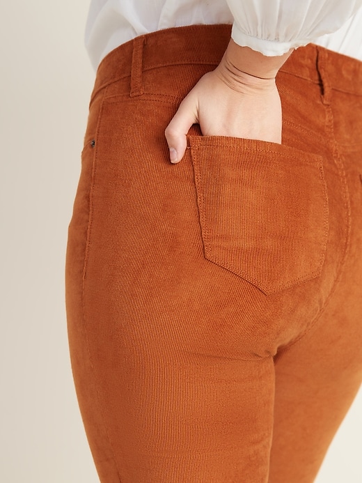 Image number 2 showing, High-Waisted Secret-Slim Pockets Plus-Size Rockstar Cords
