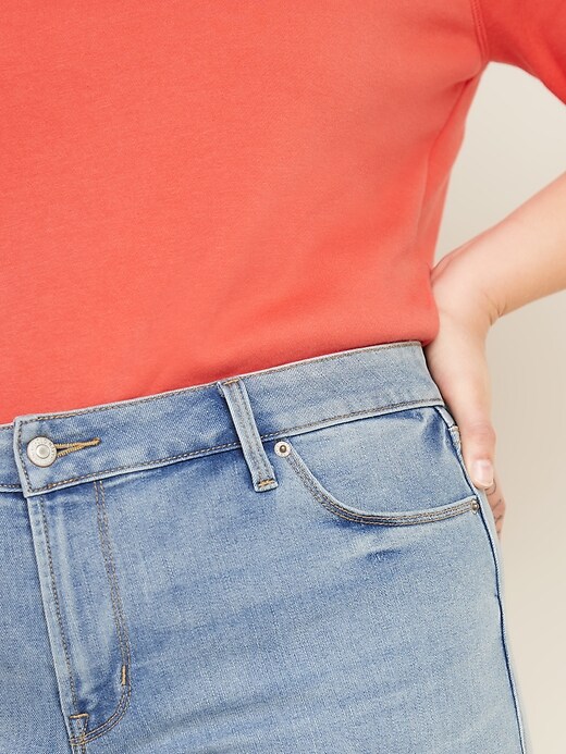Image number 4 showing, Mid-Rise Power Slim Straight Plus-Size Jeans