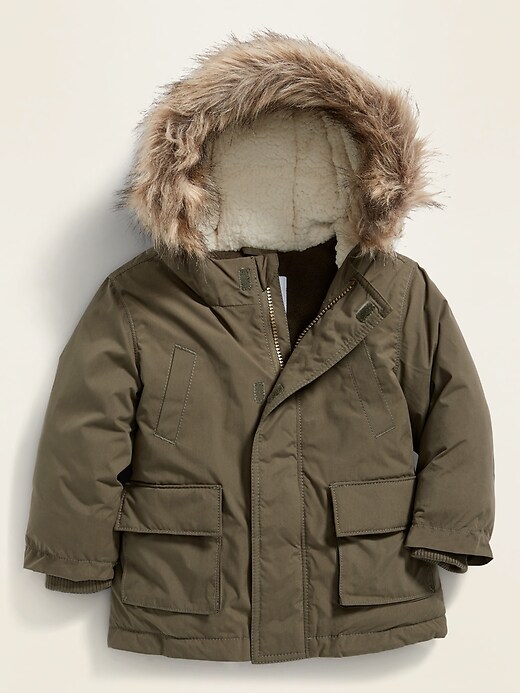 Hooded Faux-Fur Trim Parka for Toddler Boys | Old Navy