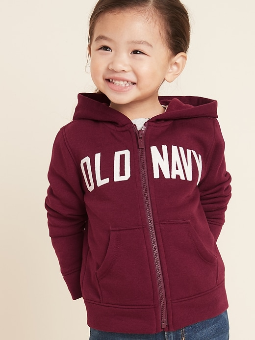 Unisex Logo-Graphic Zip Hoodie for Toddler | Old Navy