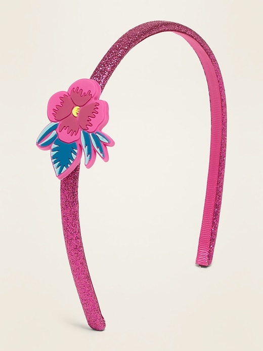 View large product image 1 of 1. Icon-Applique Glitter Headband For Girls