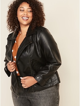 Plus size moto jacket canada sale