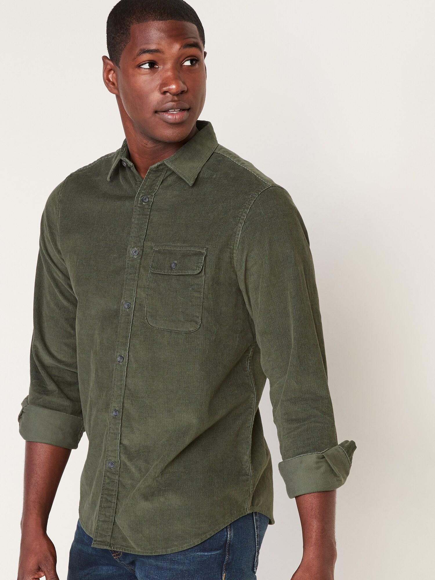 Regular Fit Corduroy Shirt