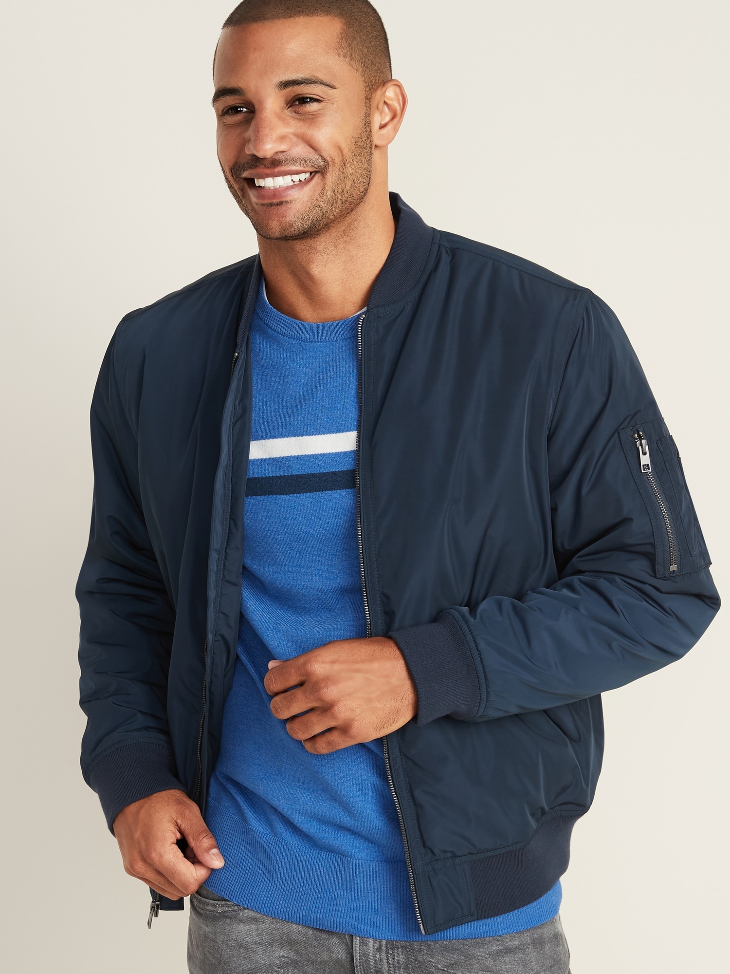 Men's water 2024 resistant bomber jacket