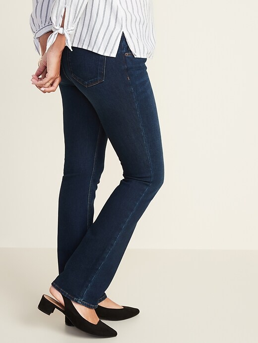 View large product image 2 of 3. Maternity Front-Low Panel Boot-Cut Jeans
